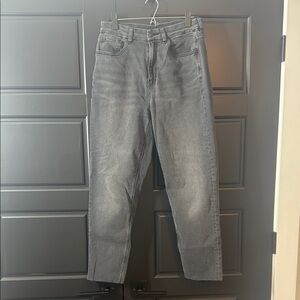 American Eagle Outfitters 6R Black Curvy Mom Straight Leg Jeans